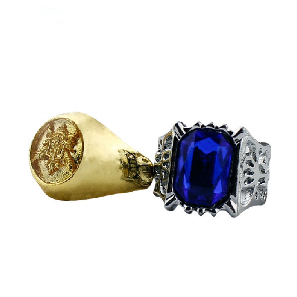 New Black Butler Kuroshitsuji Ciel Phantomhive Cosplay 2 Ring Set