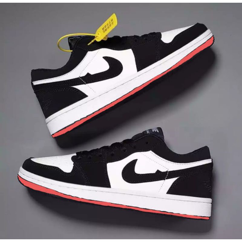 Air Jordan 1 Low Black White W Red Sole Unisex High Quality Bodega Sale Shopee Philippines