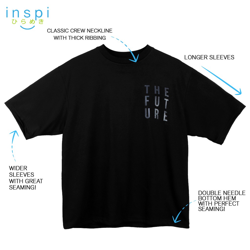 INSPI Oversized T Shirt for Men Korean Top Trendy Tops Tshirt for Women Plus Size Summer Outfit 1 #7
