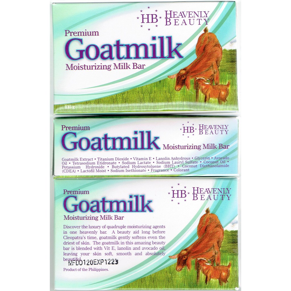 Heavenly Beauty Premium Goat Milk Soap 135g Whitening Moisturizing Papaya Goatmilk Shopee Philippines