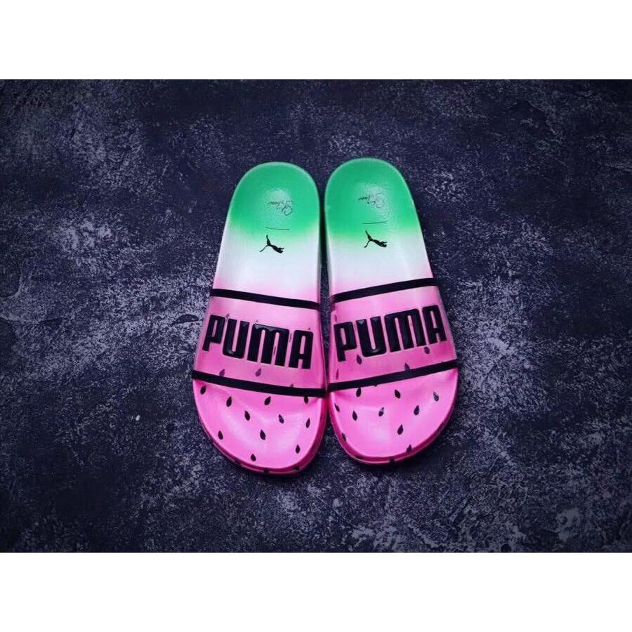 watermelon puma slides