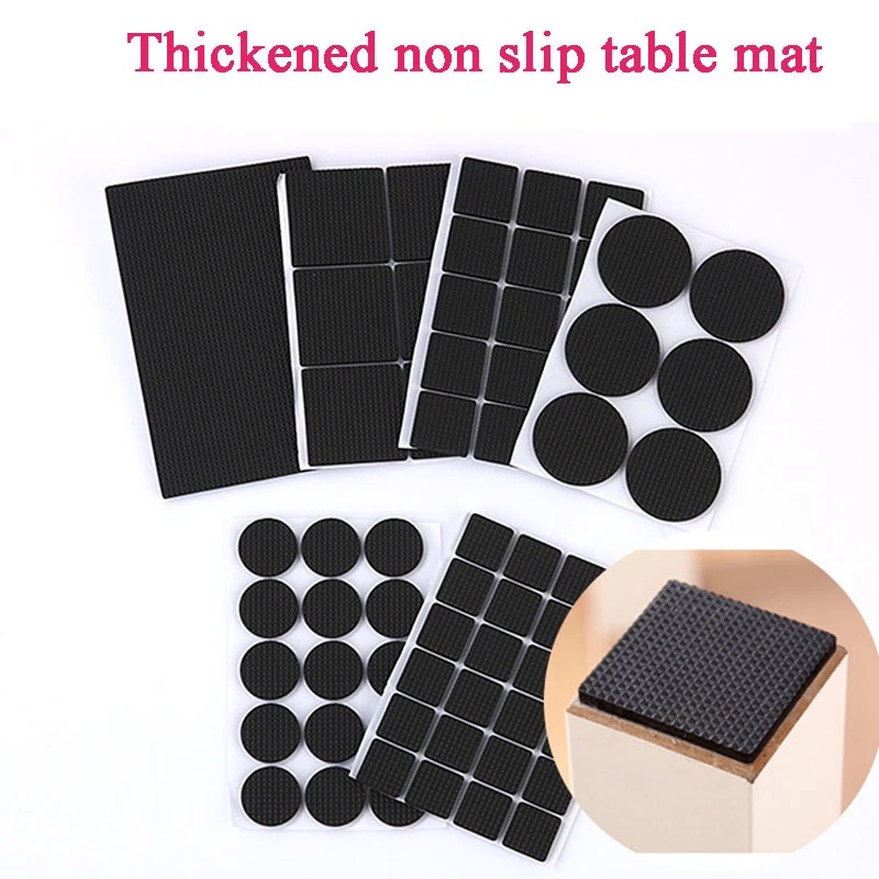 18PCS Thickening Self Adhesive Furniture Leg Feet Rug Felt Pads Anti Slip Mat Bumper Damper For Chair Table Protector Hardware