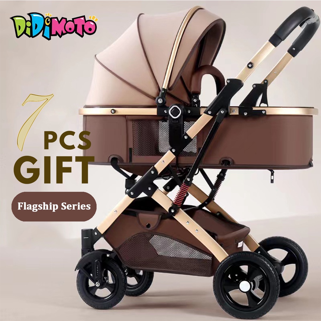 Luxury Baby Stroller Foldable Toddler PushCar Portable Sit recline High ...