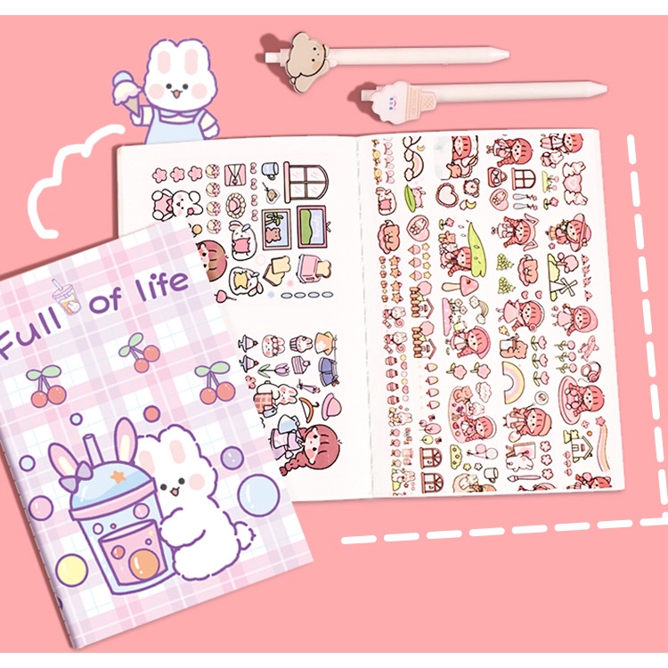 Cute Sticker Collecting Book Sticker Collection Album A5 Size Car Line Release Paper Cartoon