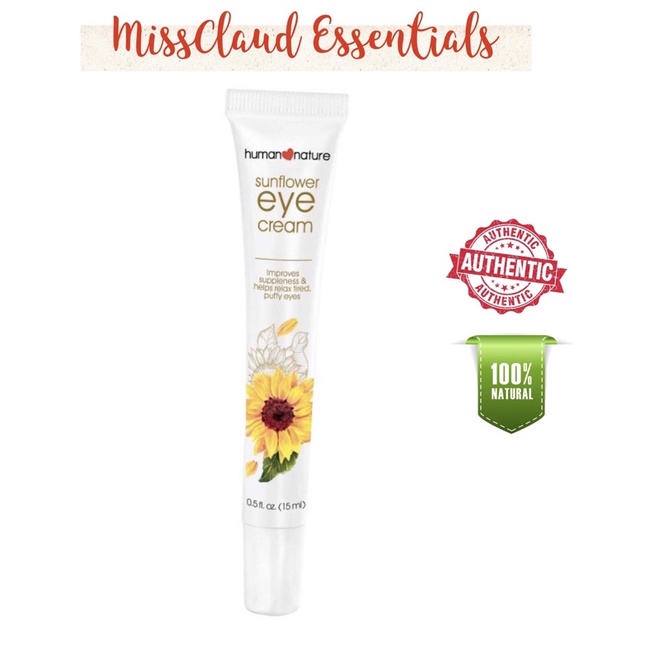 Human Nature Sunflower Eye Cream 15ml Sunflower Beauty Oil LUXE 45 ml Shopee Philippines