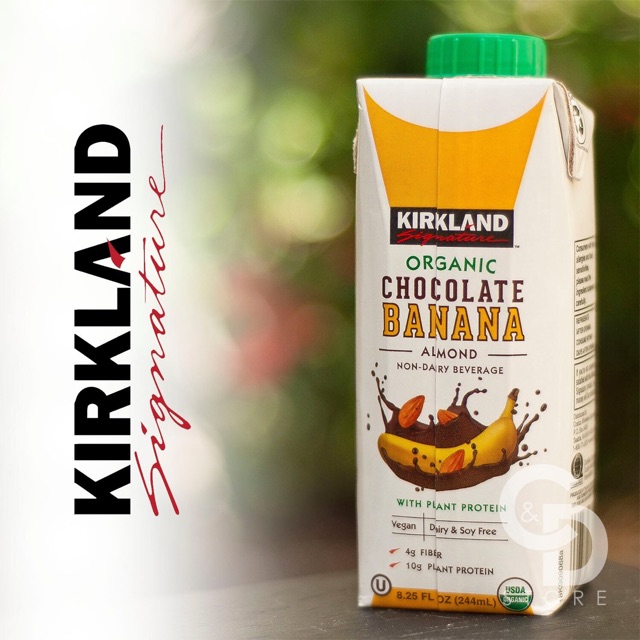 Kirkland Organic Chocolate Banana Almond Non Dairy Beverage Banana Poster