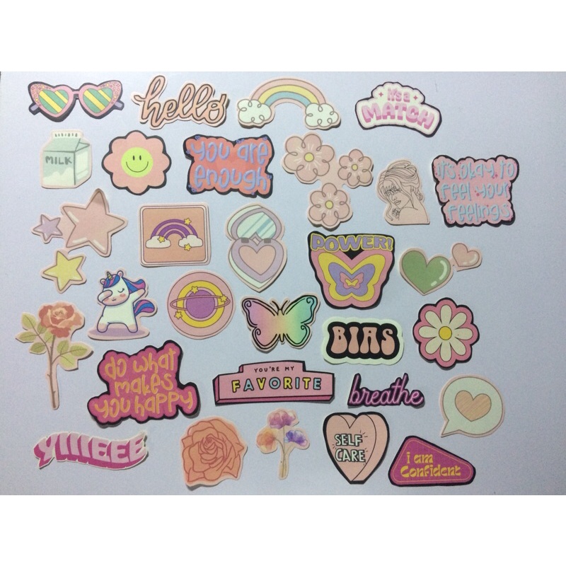 Pink aesthetic stickers Shopee Philippines