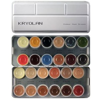 Kryolan Rubber Grease Paint 24 colors [USED] (AUTHENTIC) Shopee Philippines