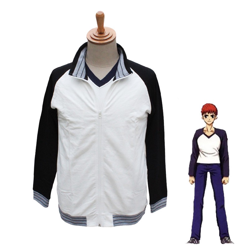 anime fate/stay night shirou emiya cosplay tshirts cos coat