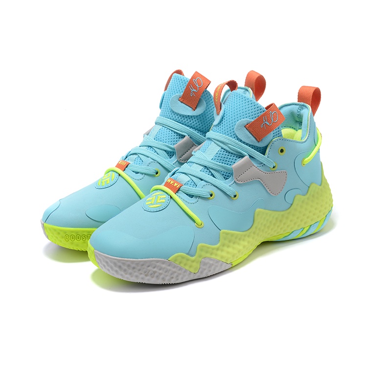 100 Original Adidas Harden Vol 6 Bright Blue Green Sports Basketball Shoes for Men Shopee