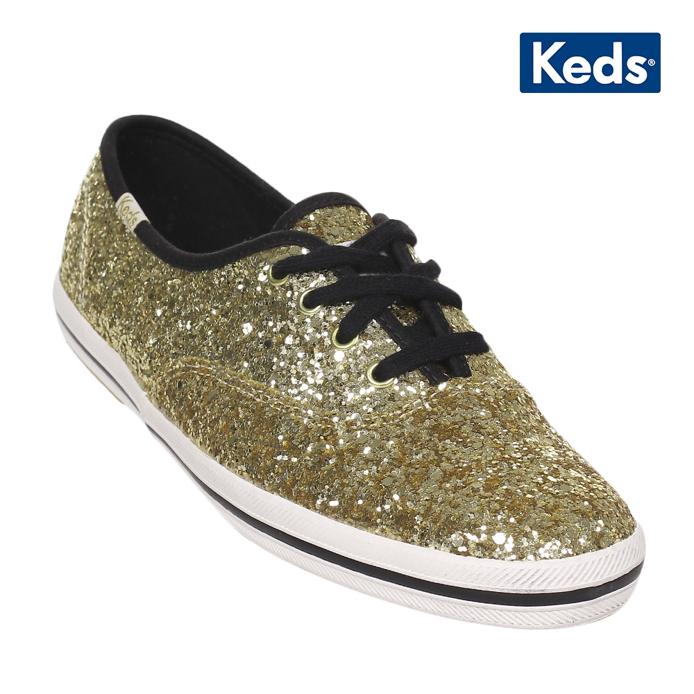 kate spade gold glitter keds