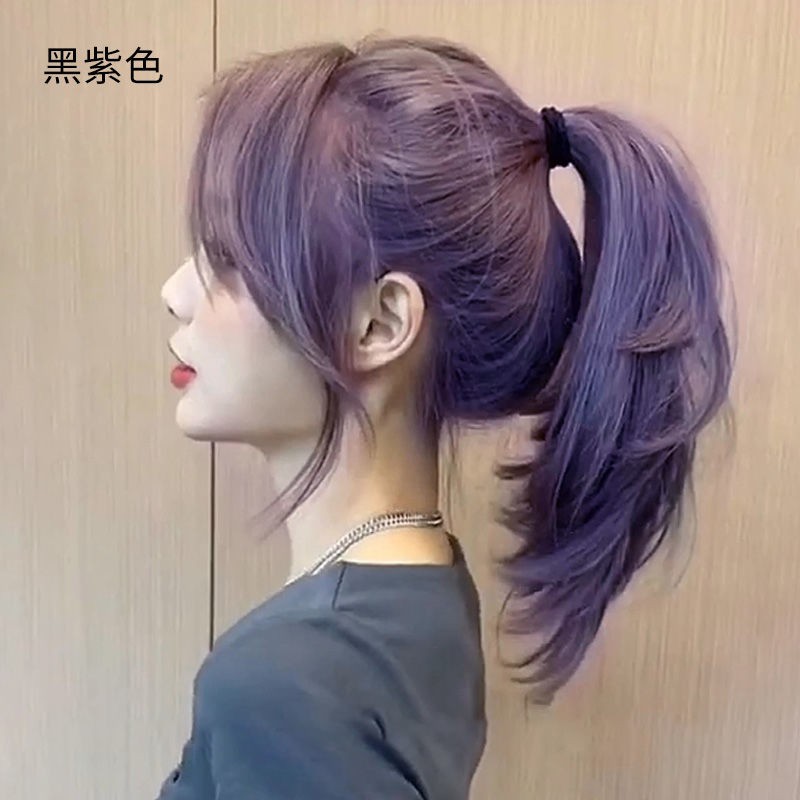 Black purple hair color cream 2021 popular color pure plant hair dye at  home hair color cream does n | Shopee Philippines