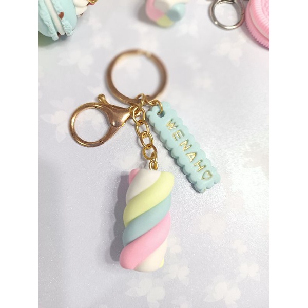 Personalized Marshmallows keychain Shopee Philippines