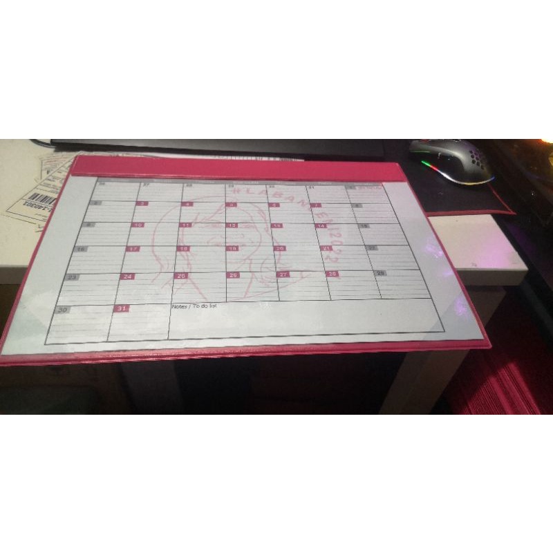 Leni Robredo Pink Desk Calendar 2022 Adjustable Months Shopee