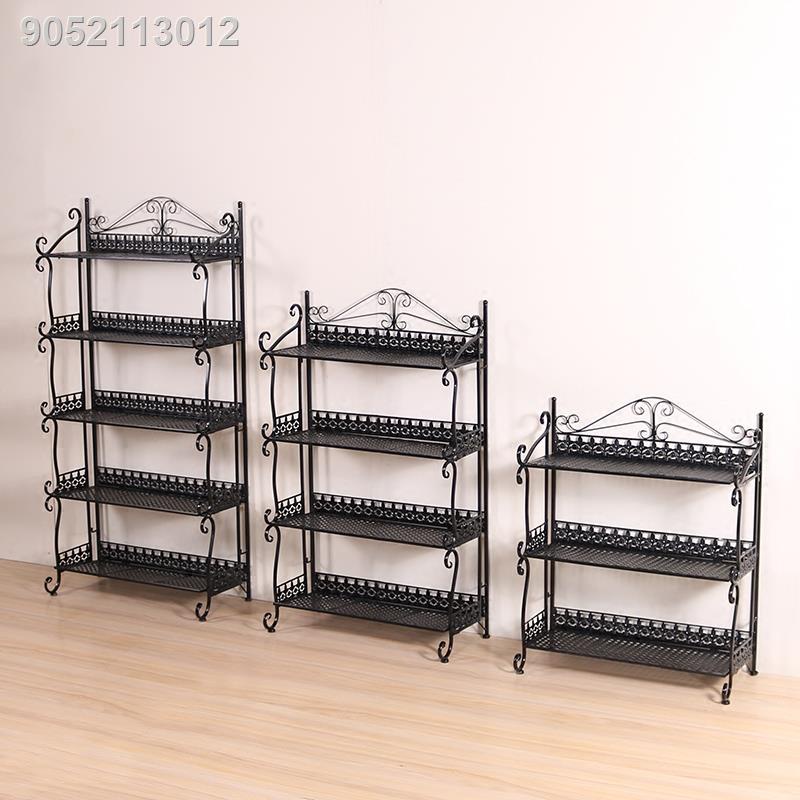 Living room floortoceiling rack wrought iron multilayer shoe rack flower rack bookshelf
