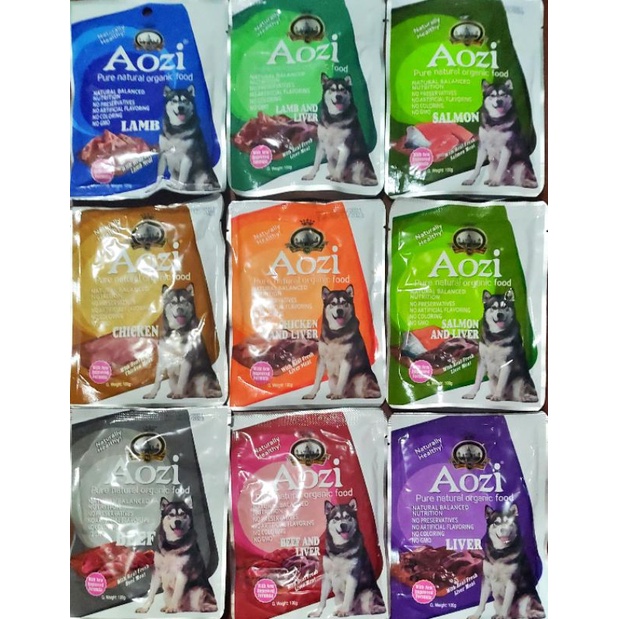 Aozi Organic Wet Dog Food Pouch for All Stages 100g Shopee Philippines