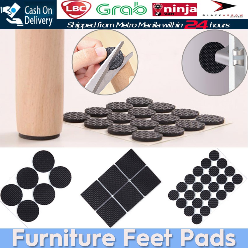 Non Slip Furniture Table Chair Feet Pad Floor Protectors Shopee
