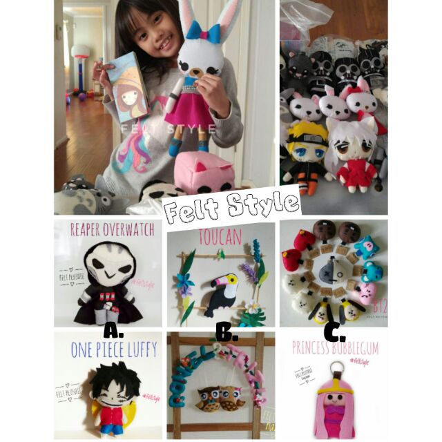 felt plushies