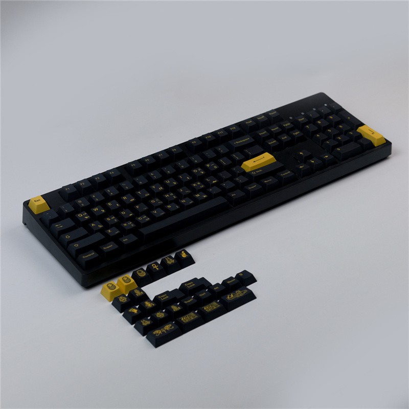 Egyptian Pharaoh 128 Keys PBT Dye Sublimation Cherry Profile Keycaps
