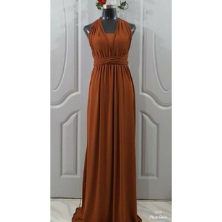 Chocolate Infinity Dress/ Wrap Convertible Bridesmaid Dress-S11