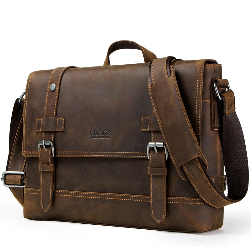 genuine leather briefcase bag