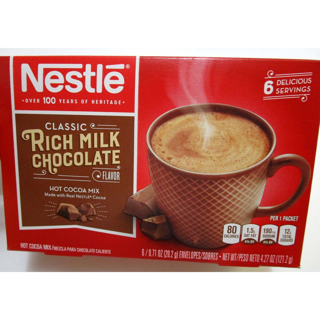 NESTLE CLASSIC RICH MILK CHOCOLATE HOT COCOA MIX. From USA. | Shopee ...