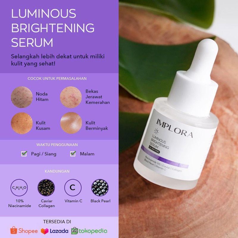 Implora FACE SERUM BPOM - FACE SERUM IMPLORA ALL Variants 20ML ...
