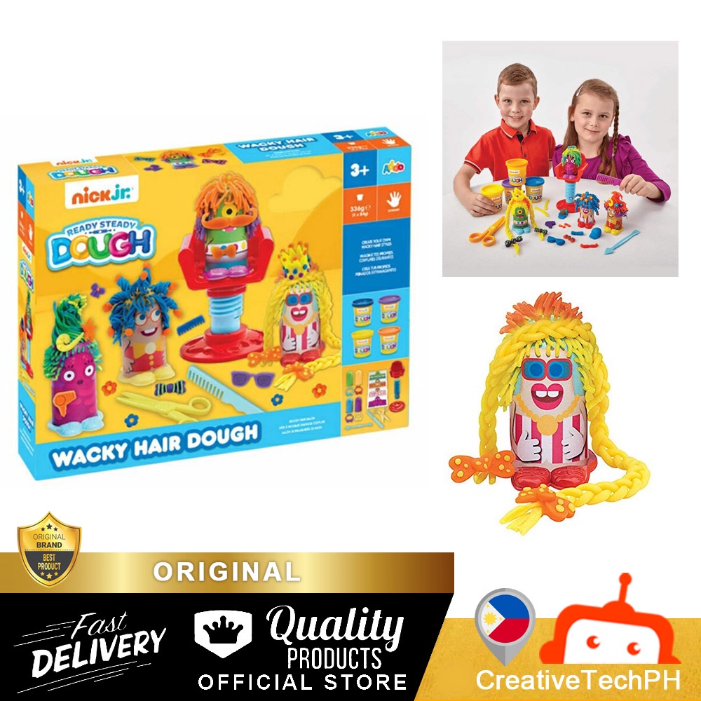 RS DOUGH CLAY TOY Dough Playset Nick Jr Wacky Hair Dough (31813180N
