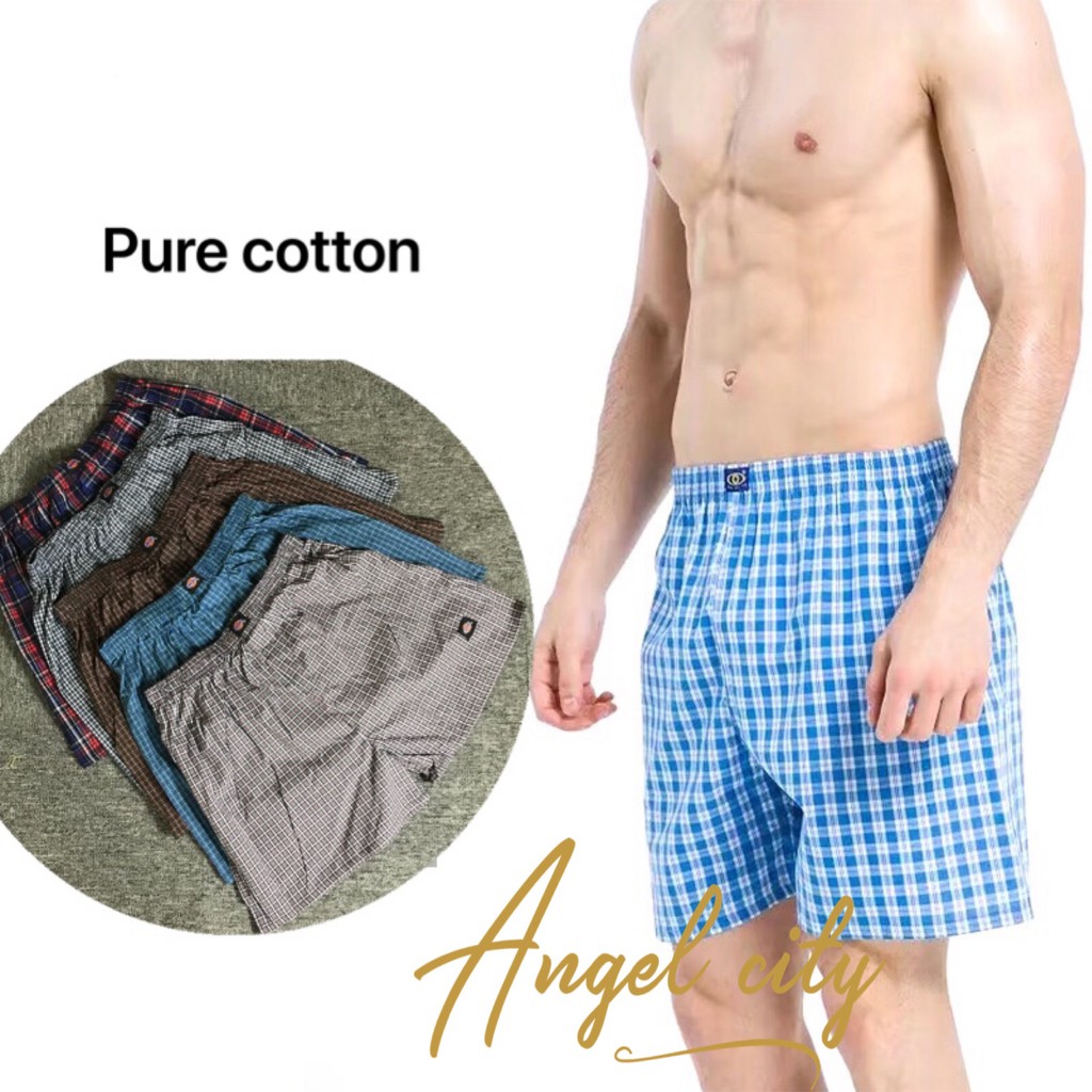 pure cotton boxer shorts