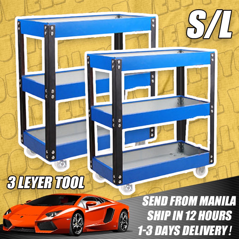 3Layer Tool Cart /TROLLEYS For Tool Storage Parts Car Auto Repair