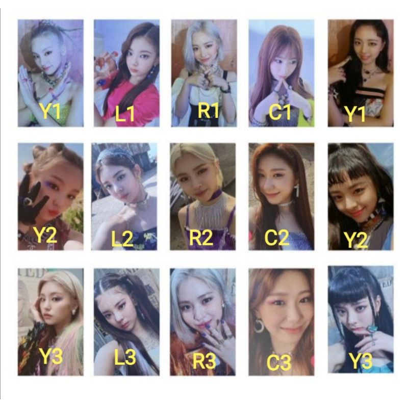 ITZY Not Shy Official Solo Photocards Shopee Philippines