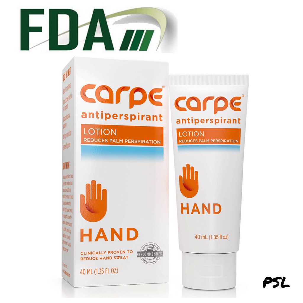 Carpe Hand Antiperspirant Lotion 40mlFDA PH USA Registered. Only