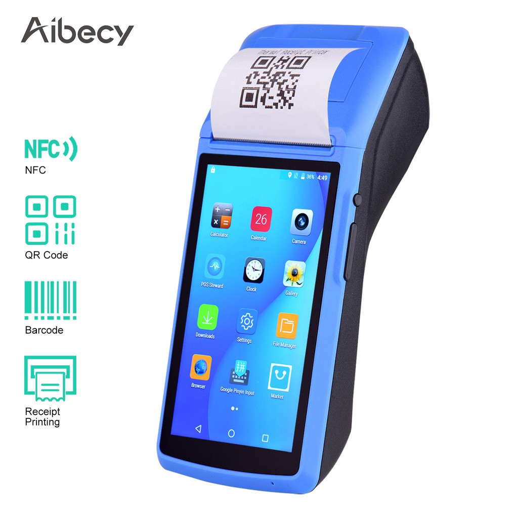[In Stock] Aibecy All in One Handheld PDA Printer Wireless Android POS ...