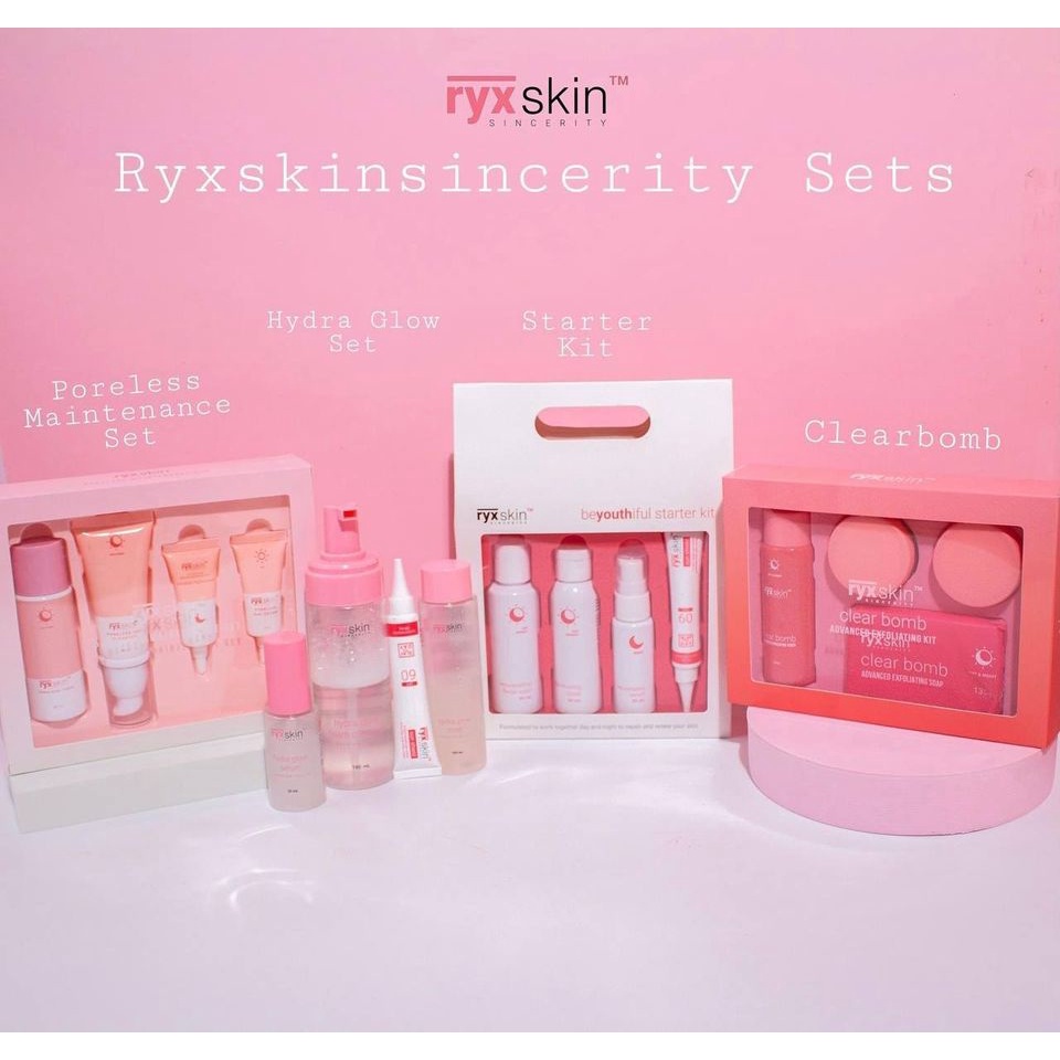 RYX CLEAR BOMB Advanced Exfoliating Kit Starter kit hydra glow glowbar