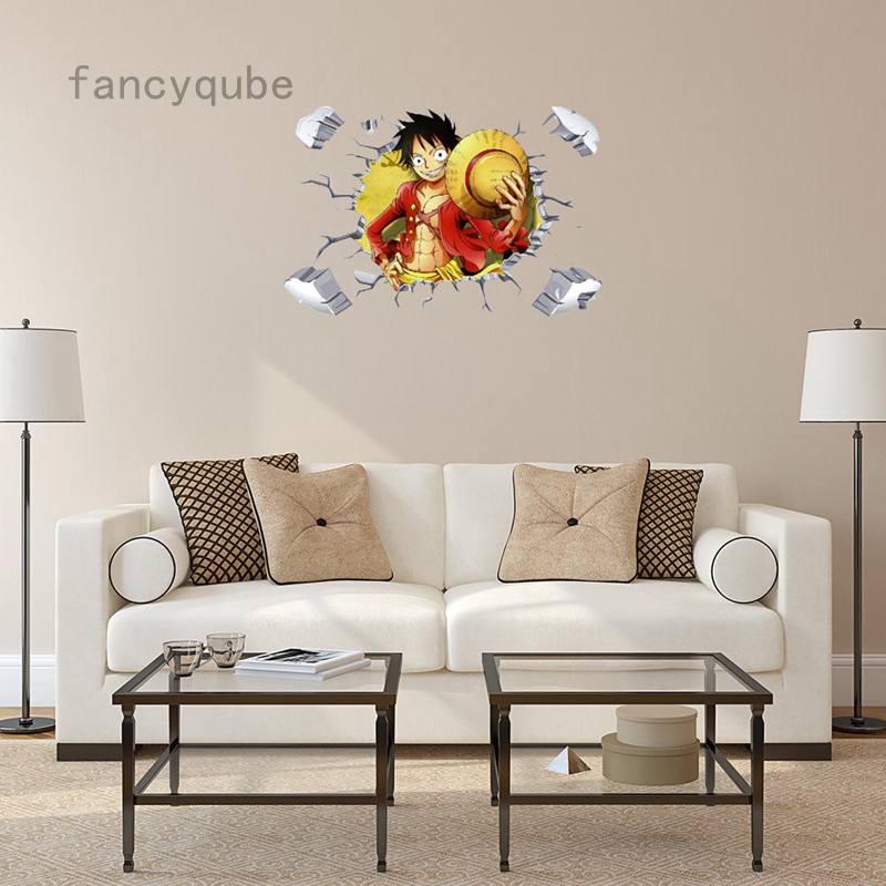 One Piece Anime Luffy Mural Wall Decal Removable Sticker Children S Room Decor Shopee Philippines