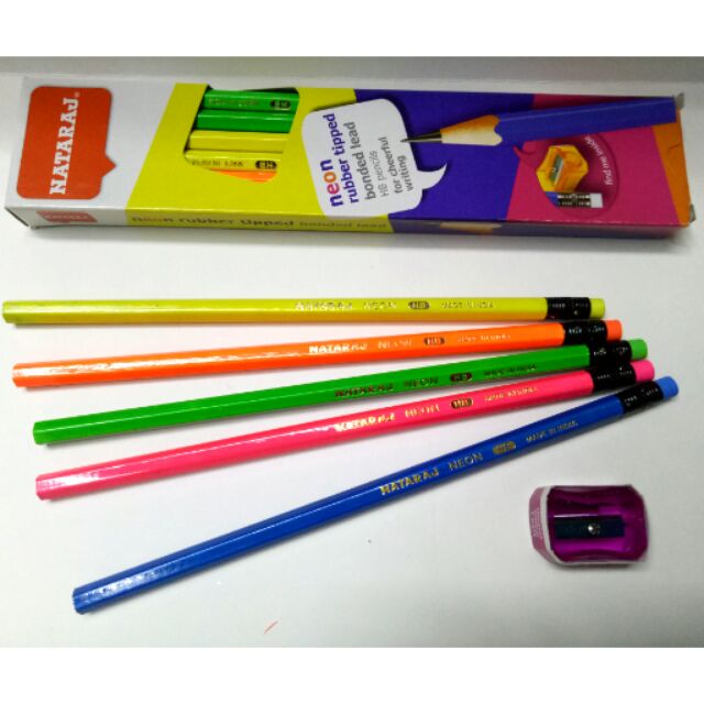 neon pencils