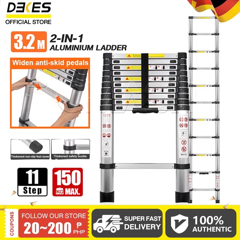 3.2M Telescopic foldable Ladder folding aluminum ladder,multifunction domestic ladders and