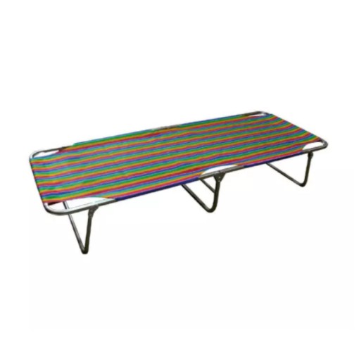 Folding Bed Nylon Stripe Design and Assorted Design Higaan Shopee