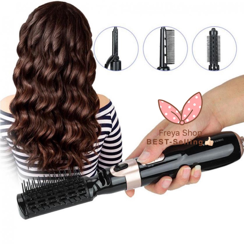 4 in 1 Multifunctional Electric Hair Dryer Curler Ionic Comb Big Wave