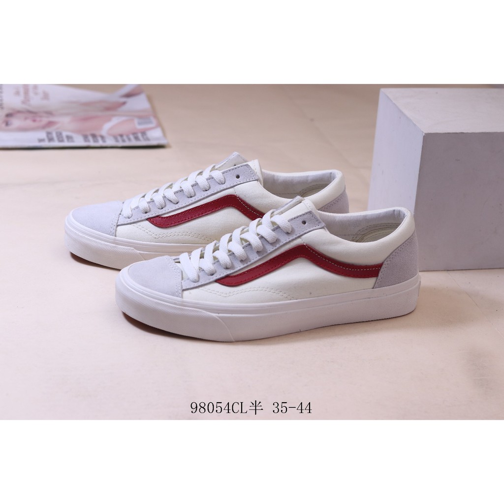 white low top vans