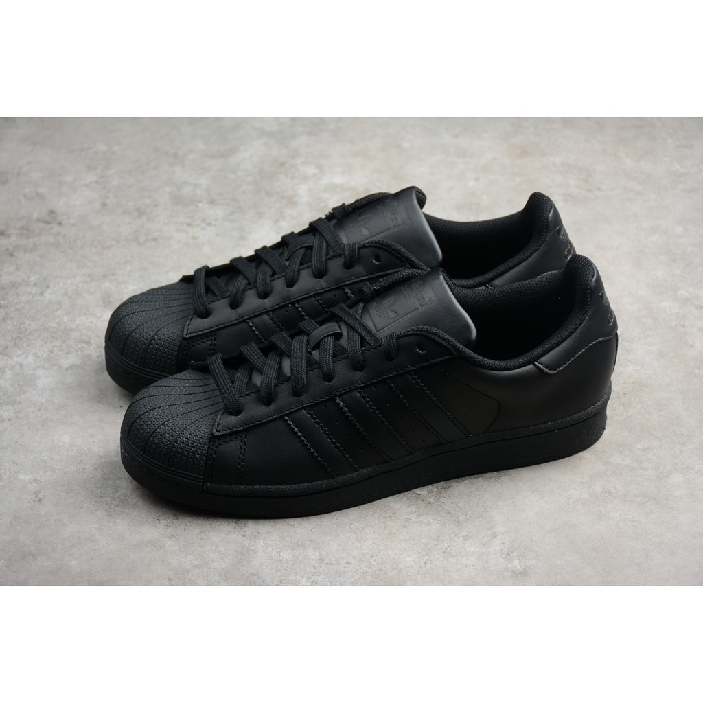 adidas superstar all black womens