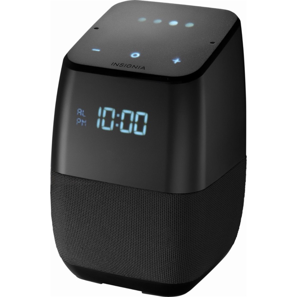 insignia voice smart bluetooth speaker and alarm clock