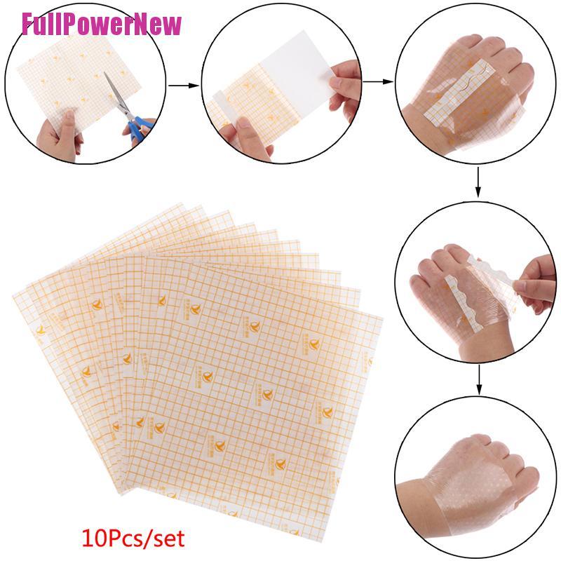 [Full] 10Pcs 14*16cm Adhesive Wound Dressing Patches Bandage First Aid