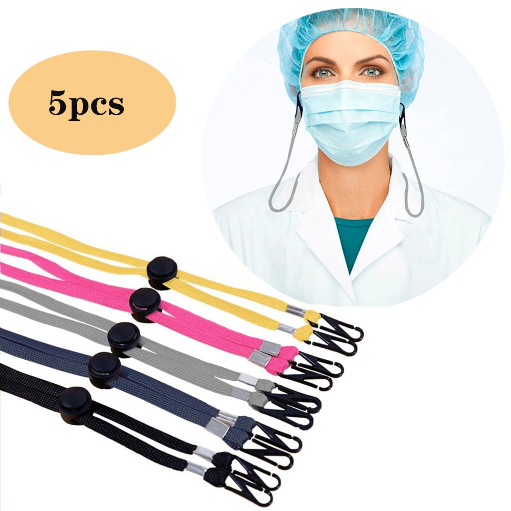 5pc Masks Extension Rope Adjustable Mask Lanyard Masks Hanging Rope ...