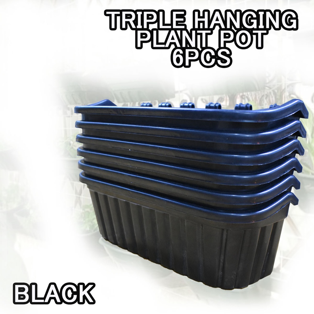 Glorious Hanging Plant Flower Pots Durable Plastic Vertical Flower Pots