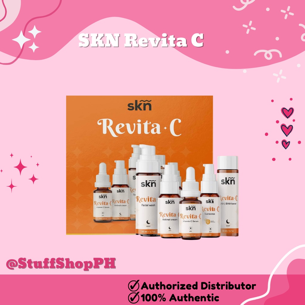 SKN CARE SOLUTION | Revita C + AHA + BHA + RETINOL | Shopee Philippines