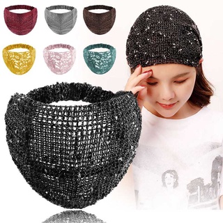 ◕﹍Wide Headband Elastic Bandana turban hair band Women Yoga Sports Fitness Paillette Hairbands #1