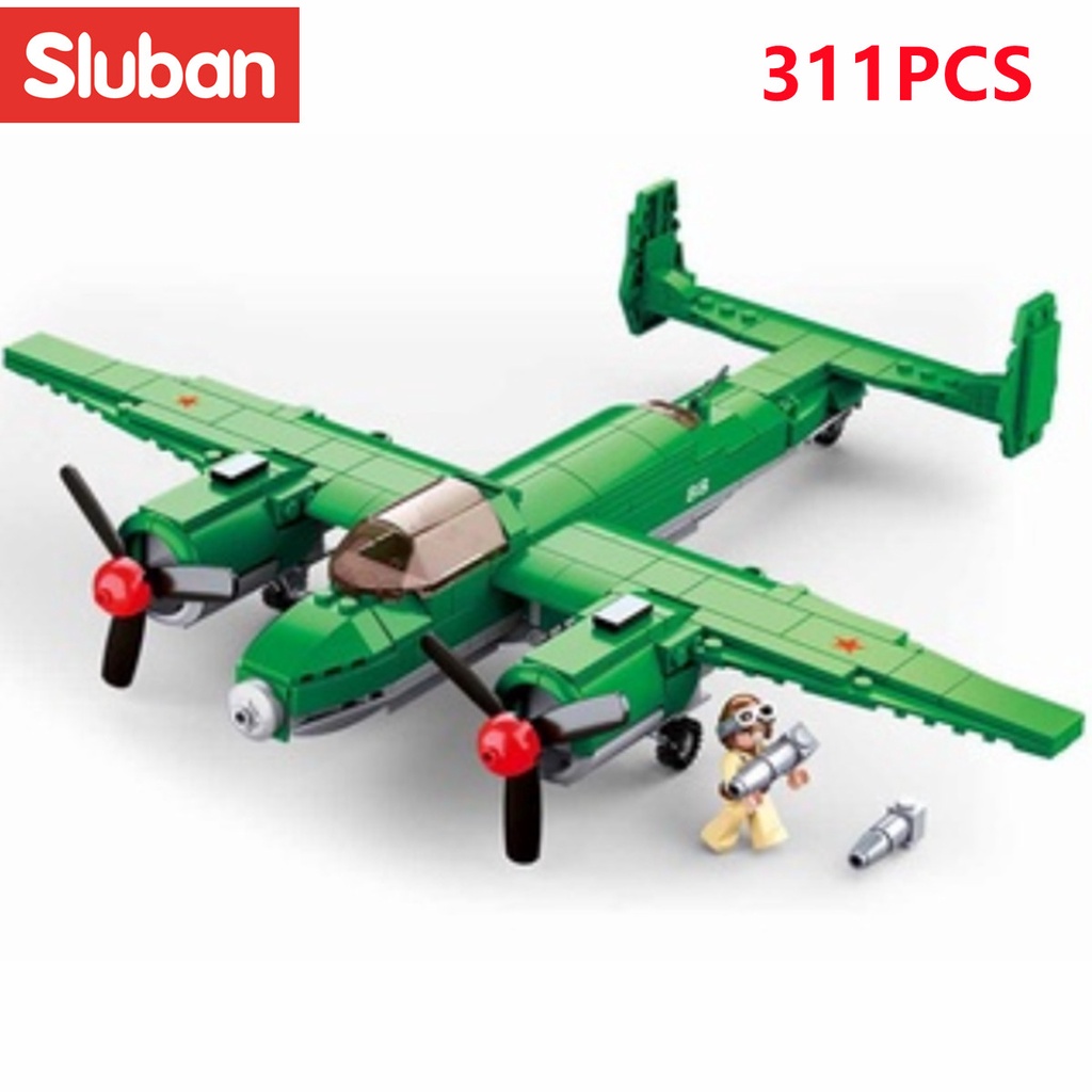 WW2 Tupolev Tu-2 Bomber Aircraft - Brick Block Army