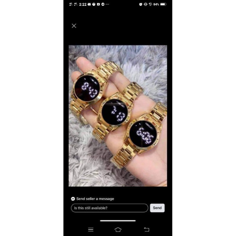 michael kors gold digital watch