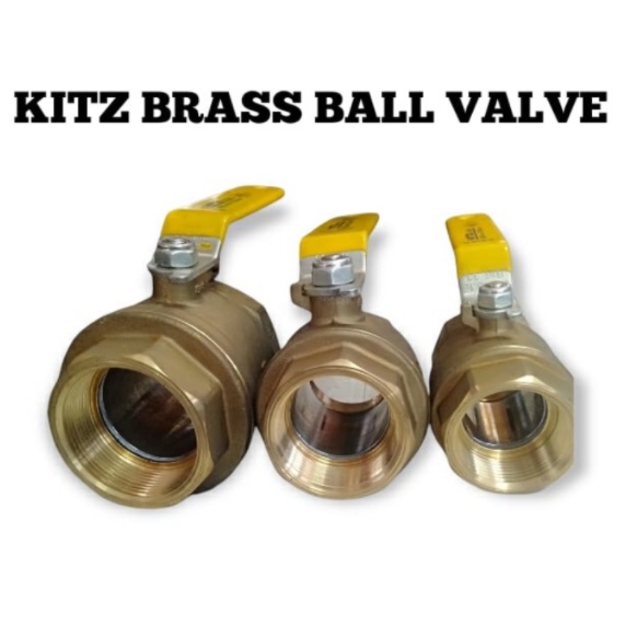 KITZ Original HEAVY DUTY BRASS BALL VALVE BRASS BALL VALVE SIZE 1 1/4 ...